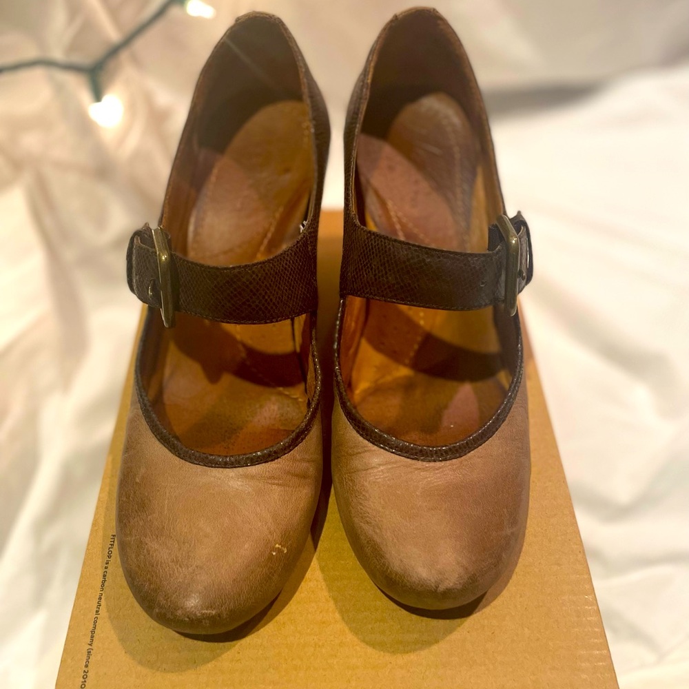 Naya Brown Mary Jane Shoes